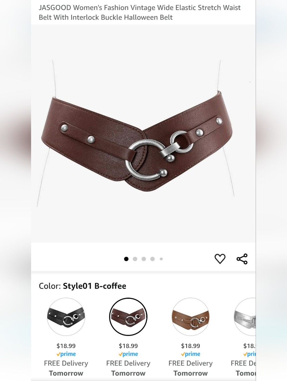 Vintage Inspired Interlock Belt